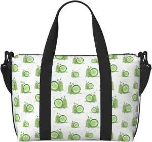 Carry On Duffle Bags Overnight Weekender Bags for Women, Snails cucumber slices Personal Item Travel Bag, Travel Essentials Sport Gym Bag for Men Women