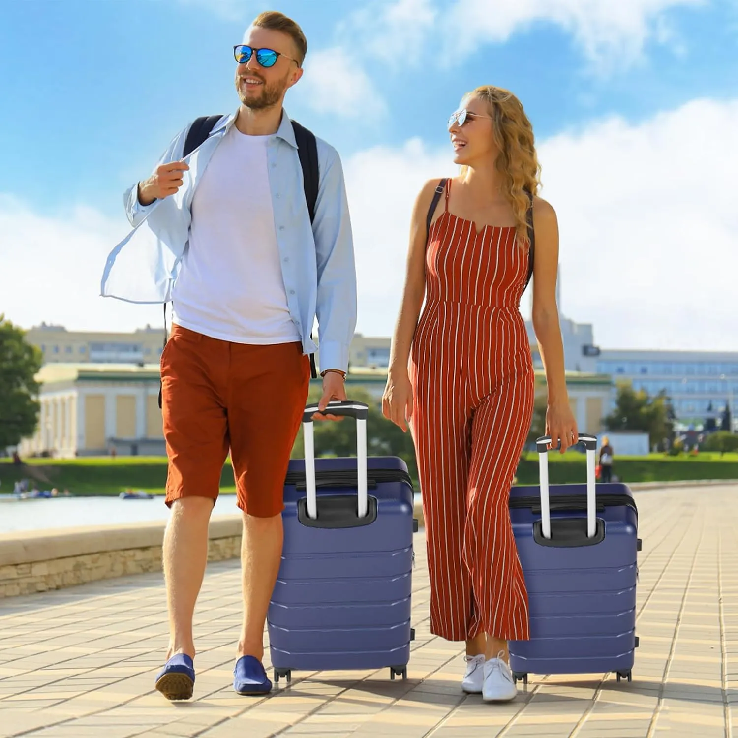 Carry-On Luggage, 20 inch Hard Shell Rolling Suitcase for Travel Expandable Lightweight with Spinner Wheels TSA Lock
