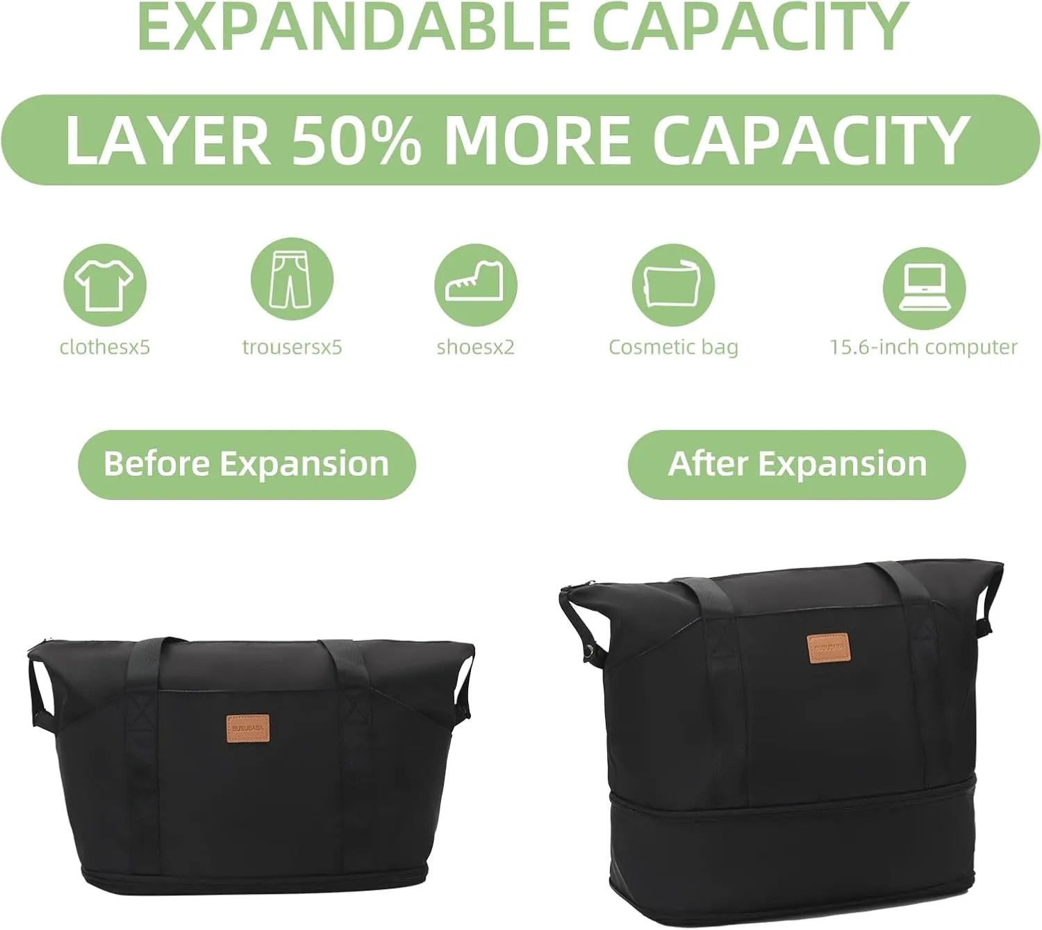 Carry On Luggage Set 3 Piece Hard Shell Suitcases Front Opening with TSA Lock Spinner Wheels (Black, 3 piece set)