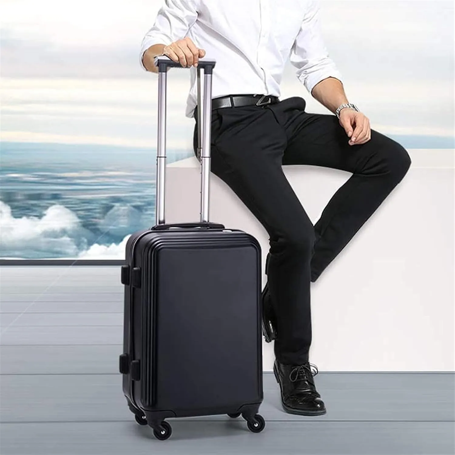 Carry-on Suitcase Luggage Travel Suitcase Luggage Cabin Luggage Boarding Travel Hardside Luggage Carry-on Suitcases Carry On Luggages,Roze-20in (Grün 24in)