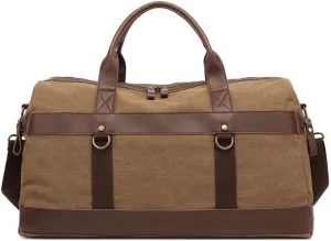 Carry On Weekender Overnight Bag Waterproof Waxed Canvas Weekend Gym Luggage for Men Multifunctional