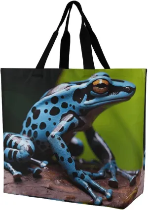 Cat Butterfly Tote Bags, Reusable Grocery Bags, Large Shopping Bag, Shoulder Bag for Women