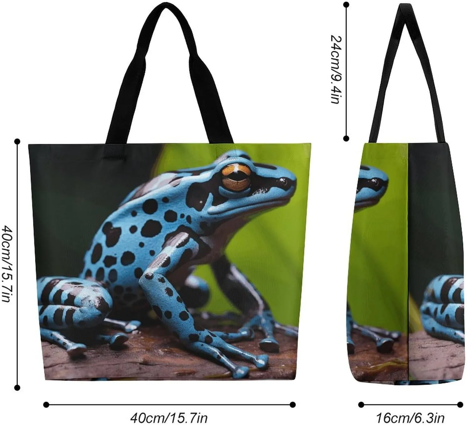 Cat Butterfly Tote Bags, Reusable Grocery Bags, Large Shopping Bag, Shoulder Bag for Women