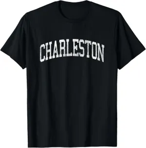 Charleston South Carolina SC Vintage Athletic Sports Design T-Shirt