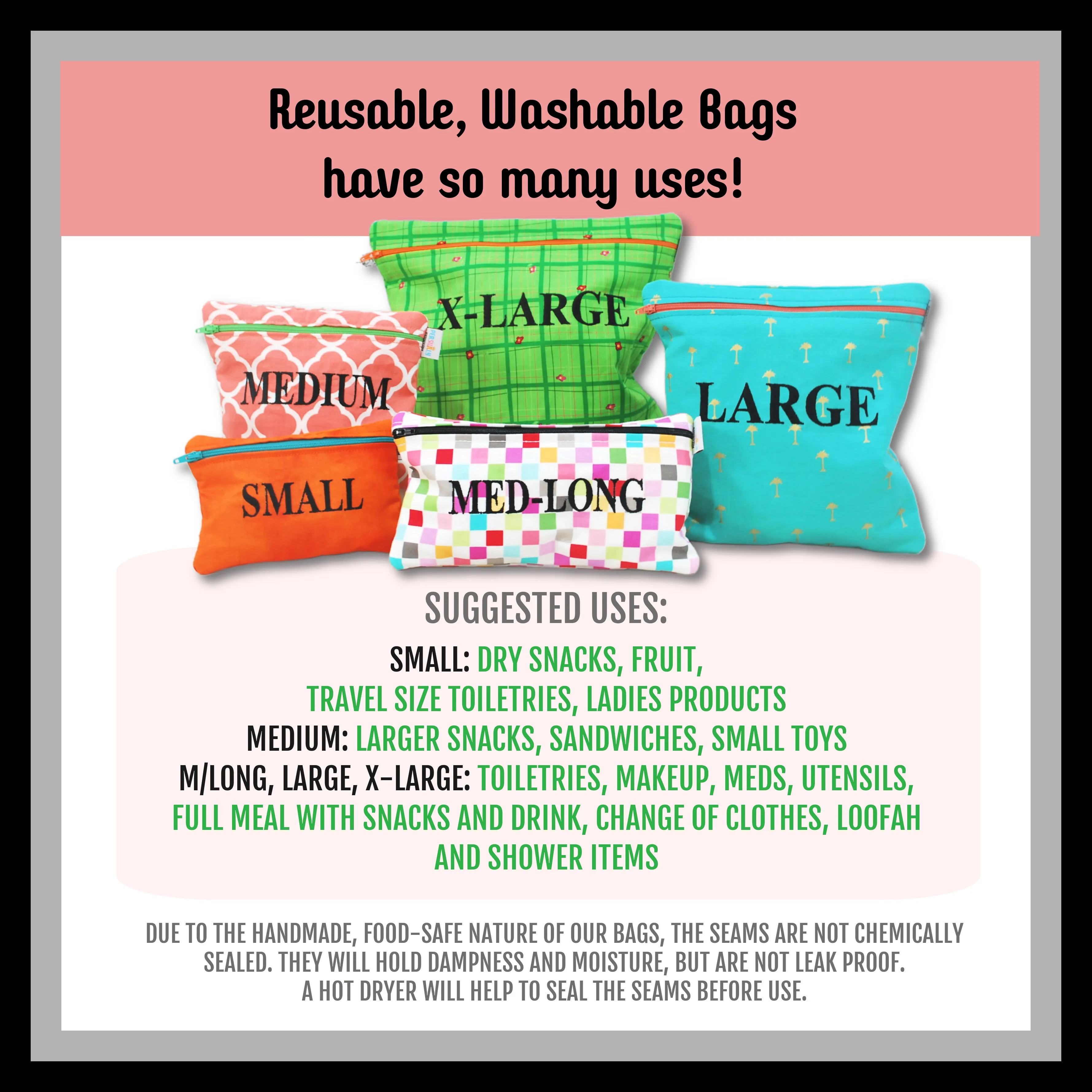 Chemistry Beakers Personalized Food Safe Bag
