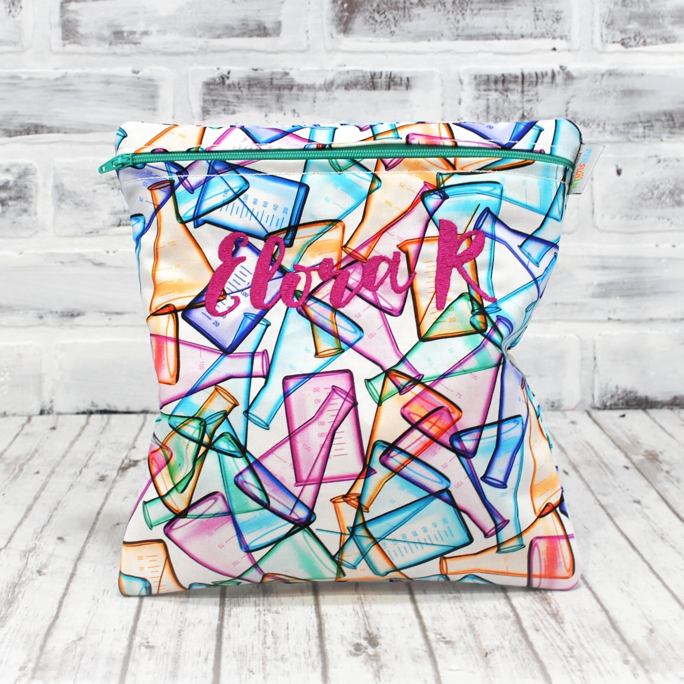 Chemistry Beakers Personalized Food Safe Bag