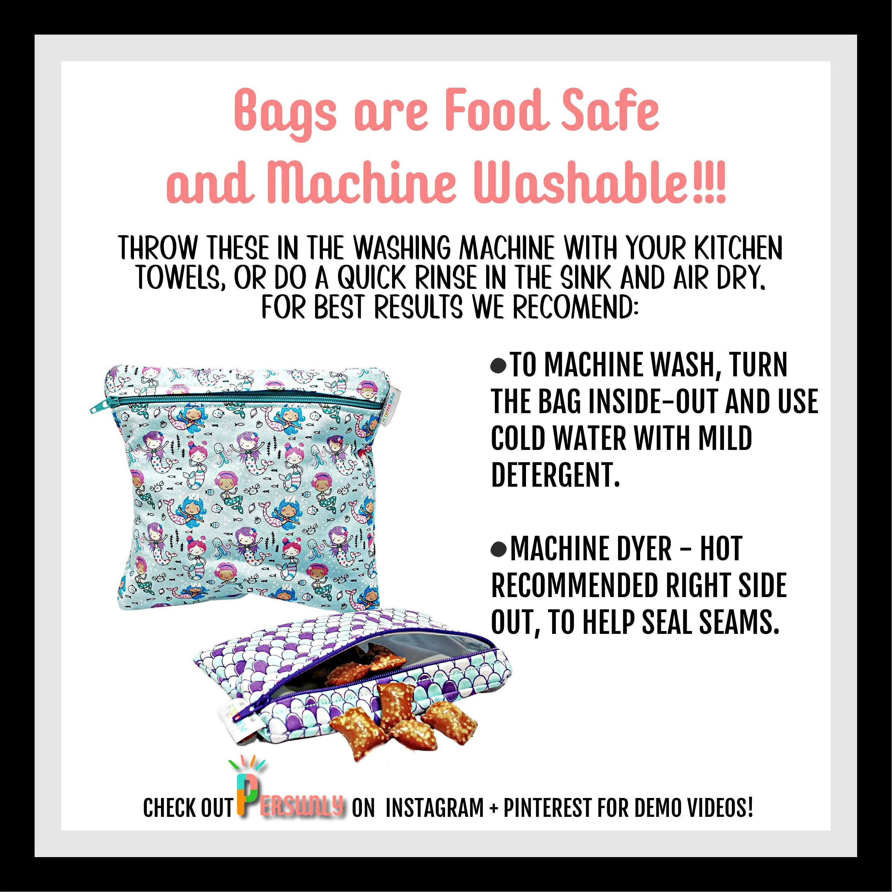 Chemistry Beakers Personalized Food Safe Bag