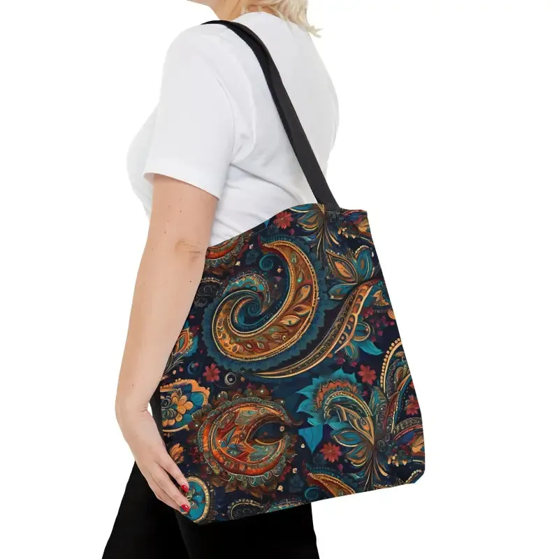 Chic Paisley Pattern Tote Bag for Everyday Vibes