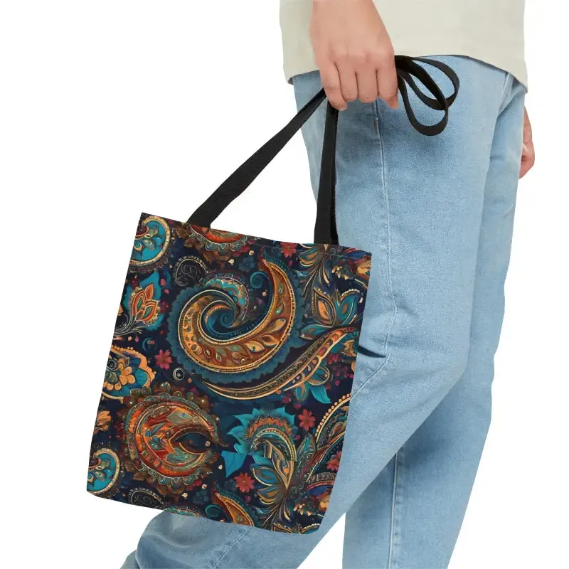 Chic Paisley Pattern Tote Bag for Everyday Vibes