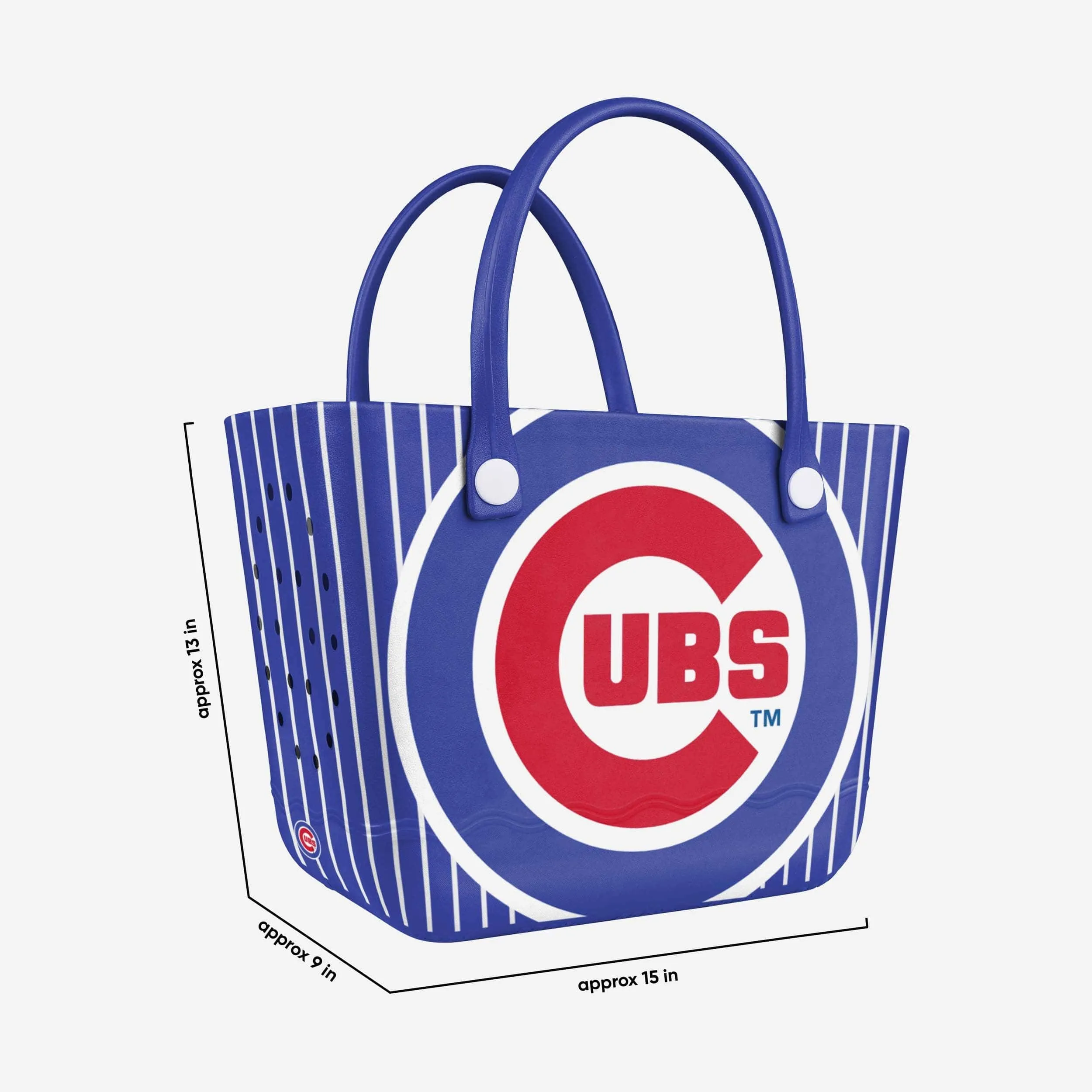 Chicago Cubs Pinstripe Tailgate Tote Bag