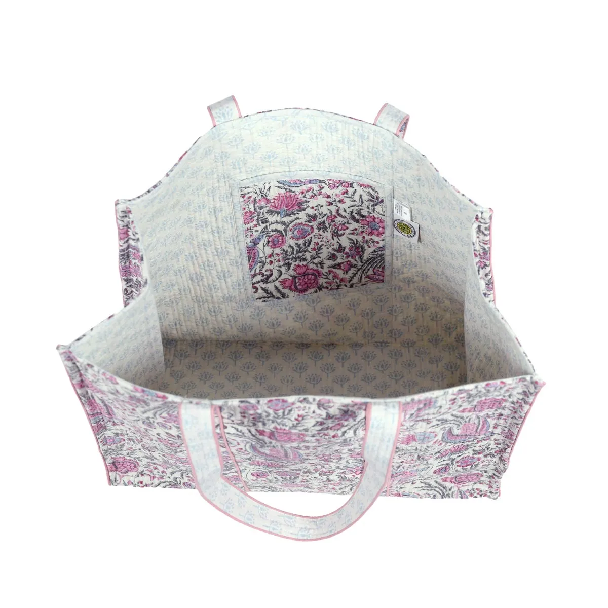 CHINTZ JAL _1 QUILTED TOTE BAG