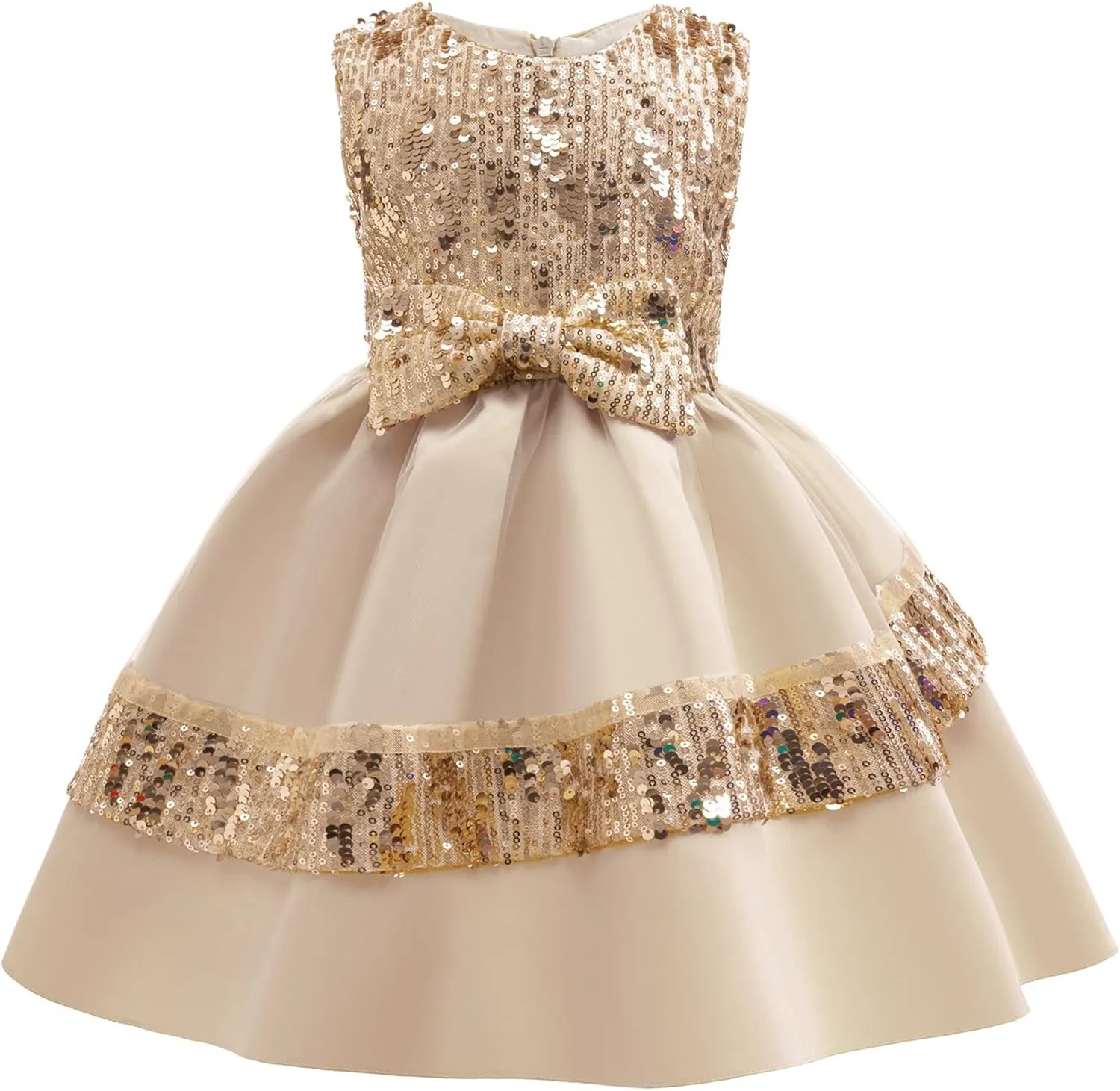 Cichic Elegant Girls' Special Occasion Dress Princess Dresses for Kids 5-6 Years Old Light Purple