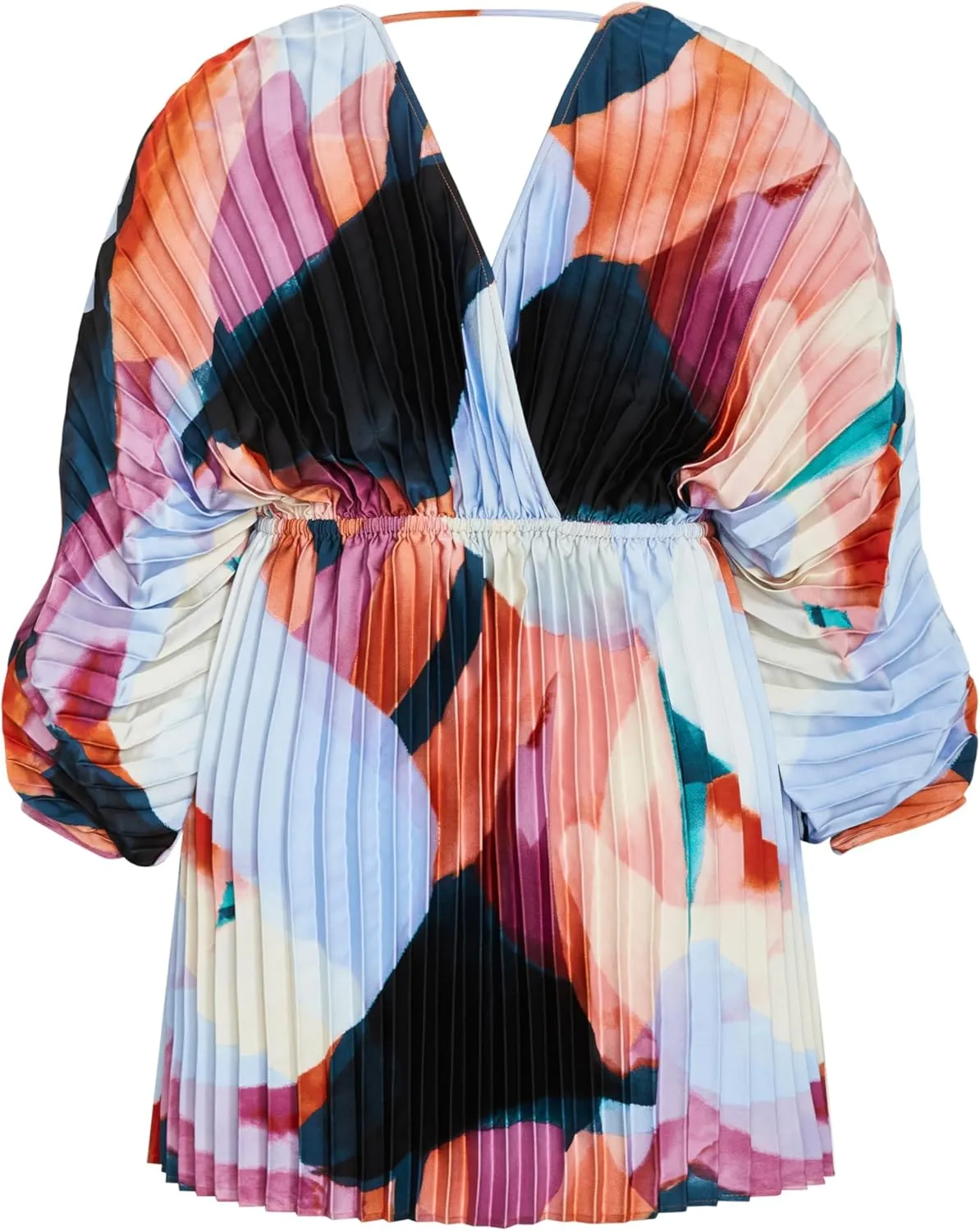 City Chic Women's Plus Size Dress-Henley Print Midi