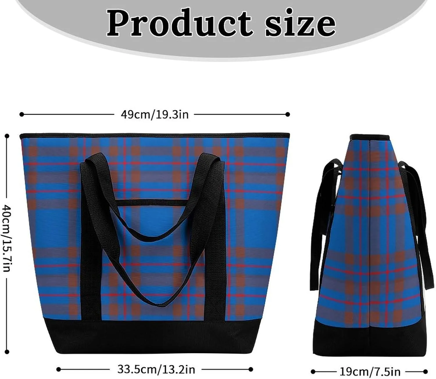 Clan Ferguson Tartan Fashionable Large Capacity Insulated Shopping Bag