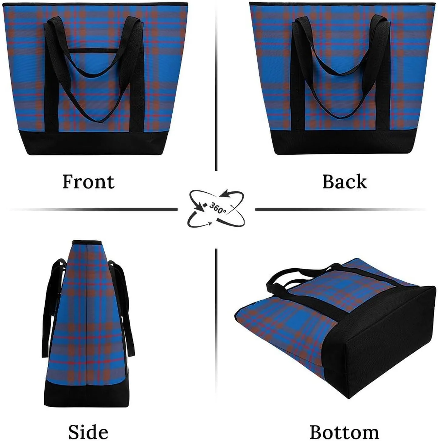 Clan Ferguson Tartan Fashionable Large Capacity Insulated Shopping Bag