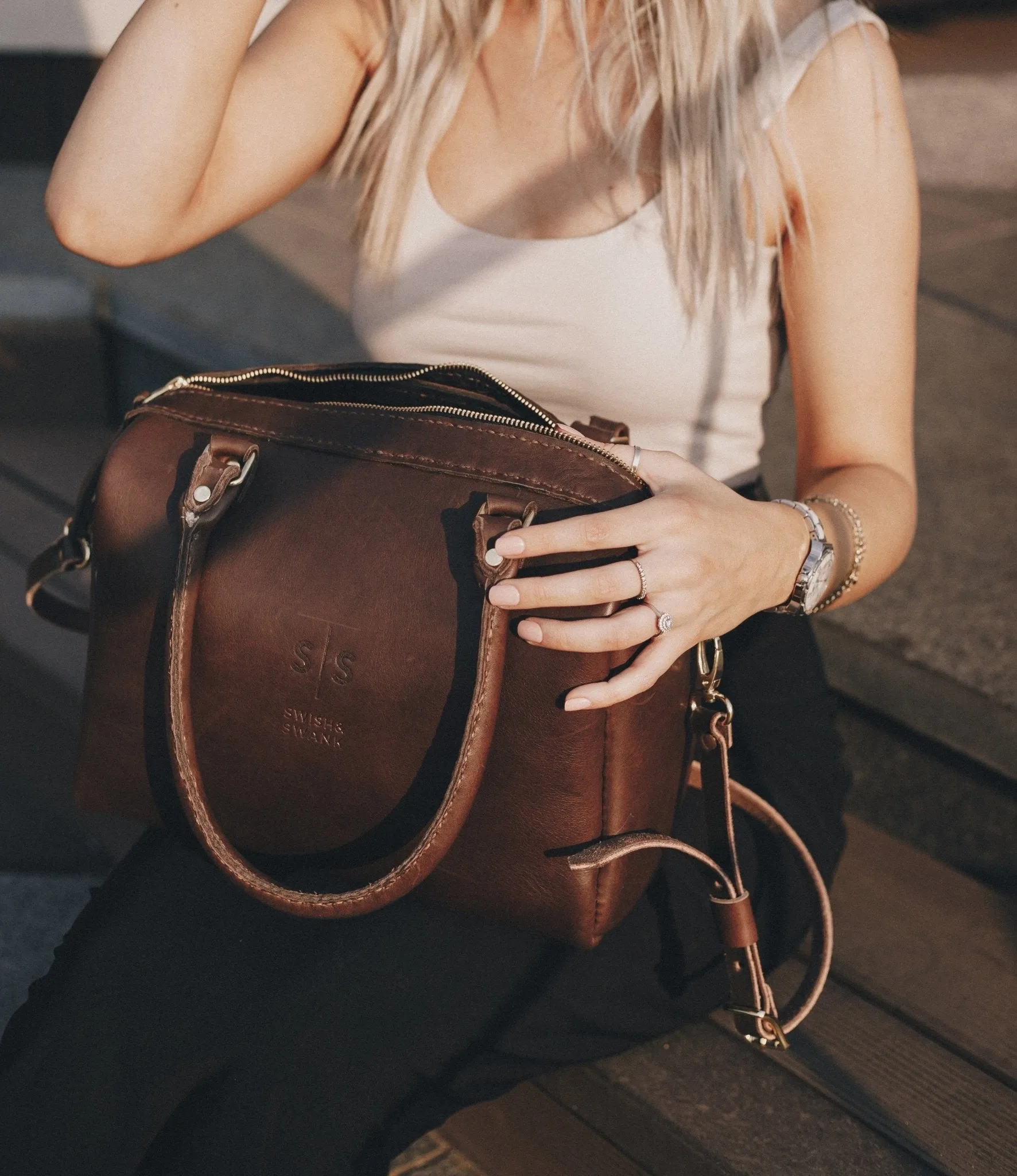 Classic Leather Priscilla Handbag