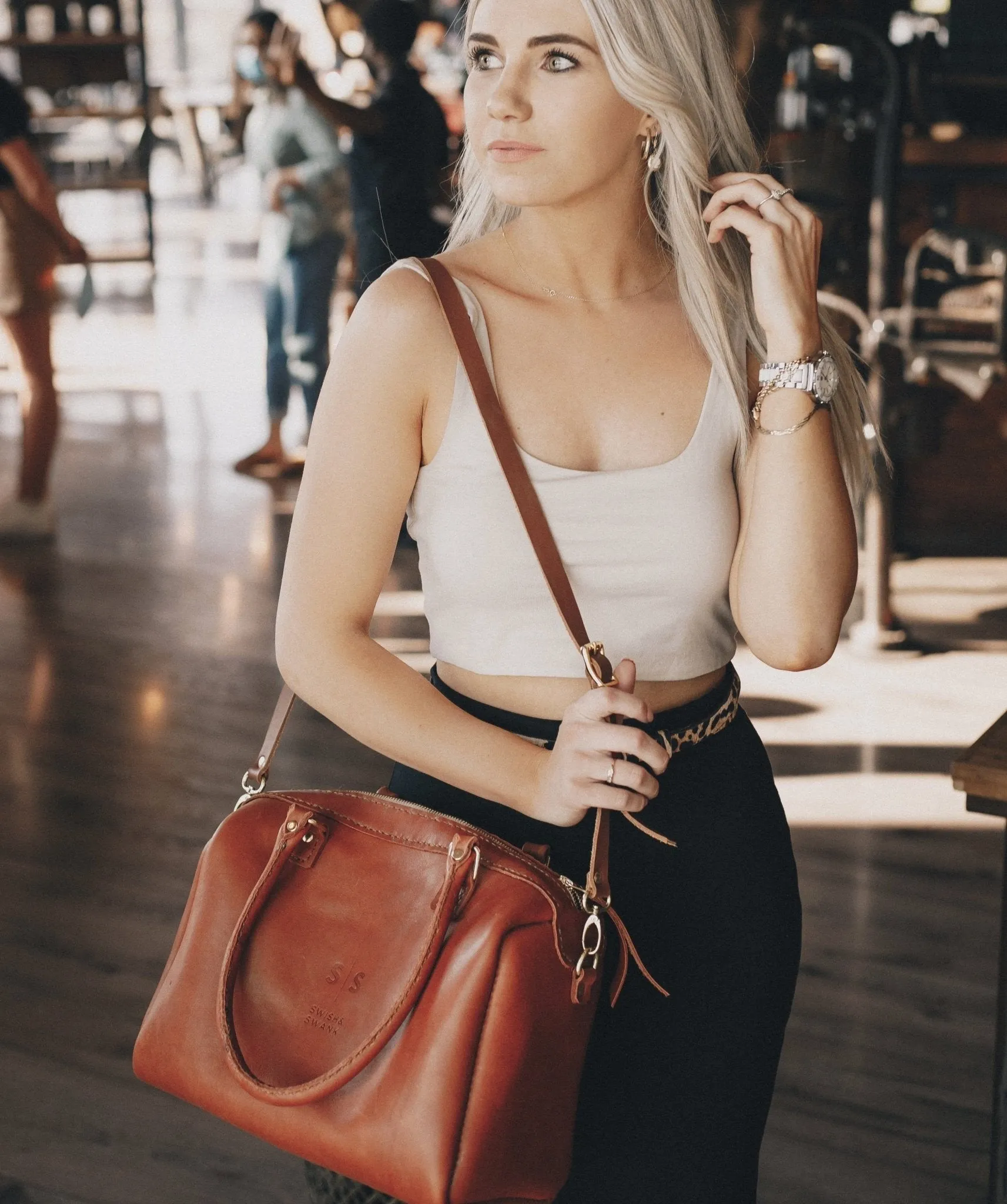Classic Leather Priscilla Handbag