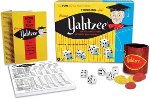 Classic Yahtzee with Retro Artwork, An Exciting Game Of Skill And Chance with Original Components, by Winning Moves Games USA, for Ages 8 and Up, 2 or More Players (1167)