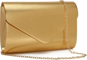 Clutch Purse for Women Evening Bags, Cocktail Prom Purse for Party Wedding Envelope Handbags with 2 Detachable Chain