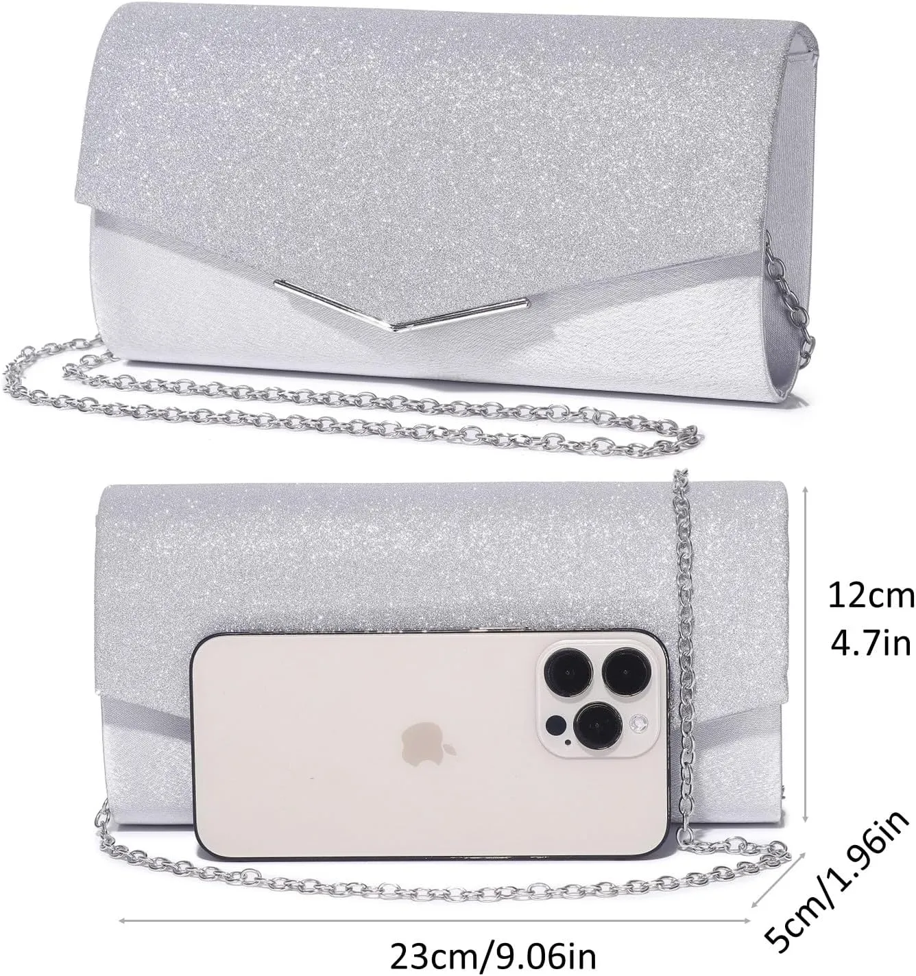 Clutch Purses For Women Evening Bags Shining Envelope Handbags Shoulder Crossbody bag for Women Wedding Party Prom