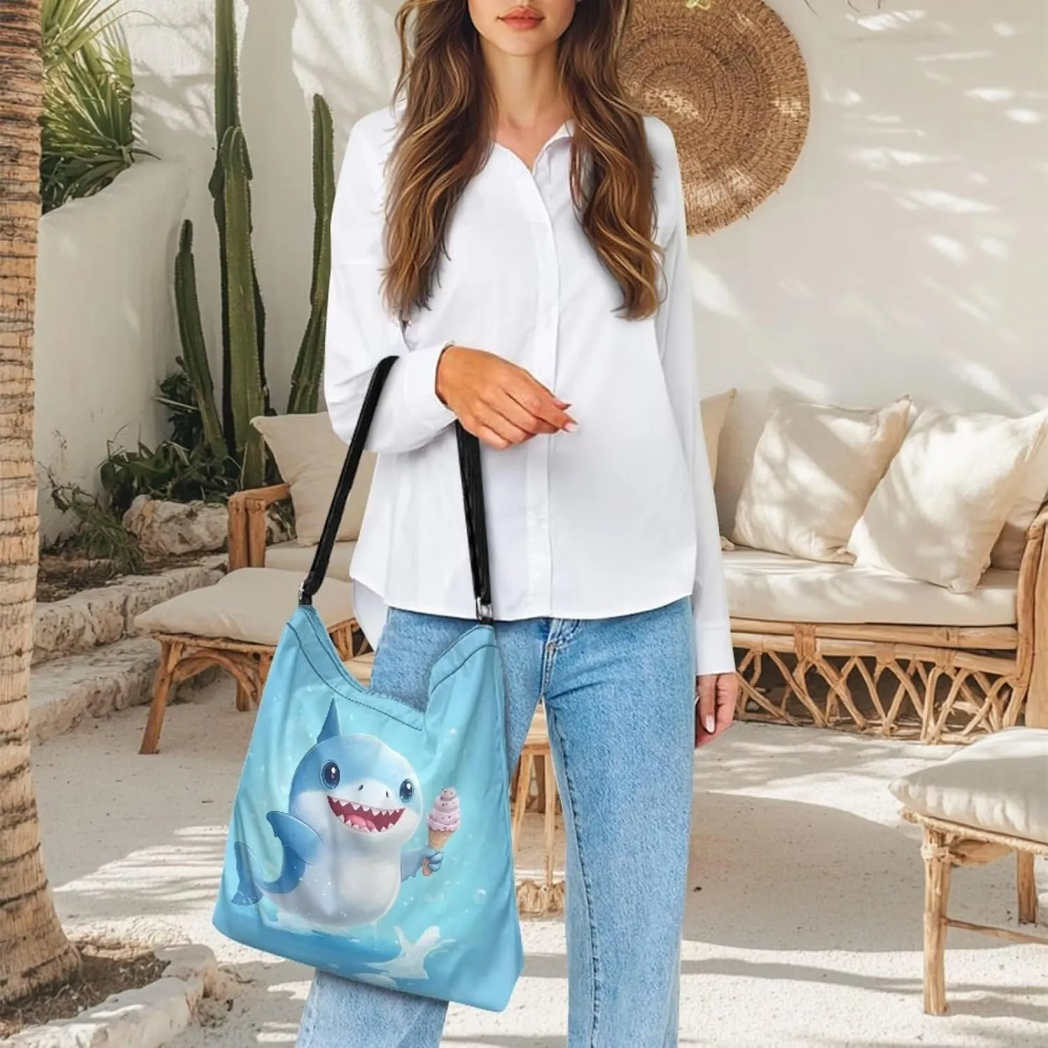 COEQINE Crossbody Bags for Women Trendy Black Medium Size Travel Anti Theft Shopping Tote Bag with Zipper for Work
