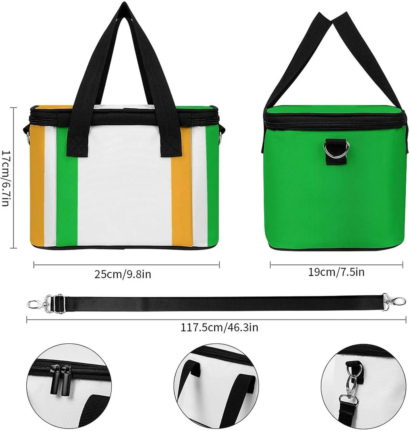 Collapsible Cooler Bag Camping Cooler Tote Lunch Cooler Insulated Waterproof Lunch Box for Picnic Beach Travel