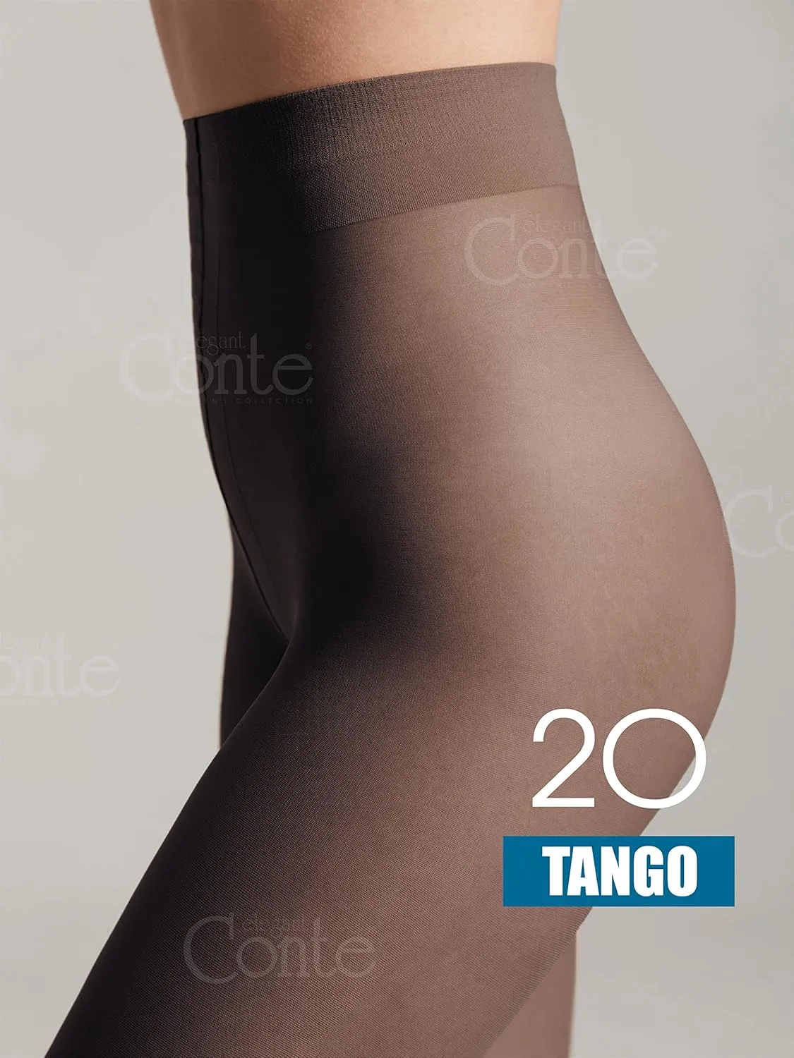 Conte Tights Sheer to Waist Pantyhose with Satin Silky Touch Effect, Tango 20 Den