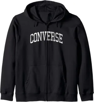 Converse South Carolina SC Vintage Athletic Sports Design Zip Hoodie