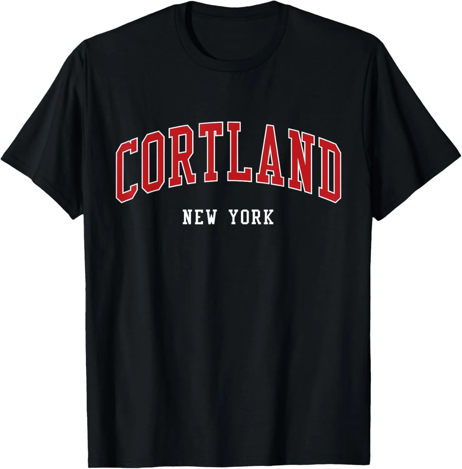 Cortland New York Varsity Sports Style T-Shirt
