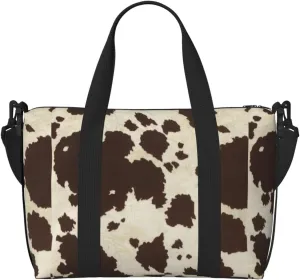 Cow Fur Print print Handbag Oxford shoulder bag casual shoulder bag weekend bag large capacity storage bag