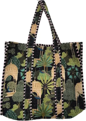 Craft Lovers Women Handblock Lightweight Travel Bag Purse Cotton Shoulder Tote Bag For Shopping Grocery & Beach Bag