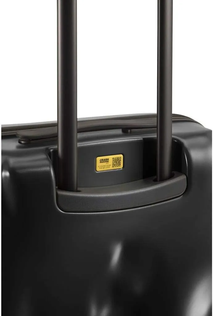 CRASH BAGGAGE Icon - 31 Inch Rolling Suitcase with 4 Spinner Wheels, Hardside Polycarbonate Travel Luggage, Lightweight, Interior Pockets, Airline Approved Lock, 99L - Large/Black