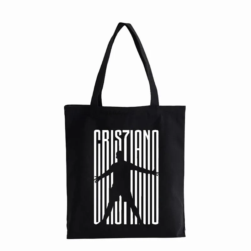 Cristiano Ronaldo CR7 Shopper Fashion Shoulder Bag Eco Handbag Tote Bags