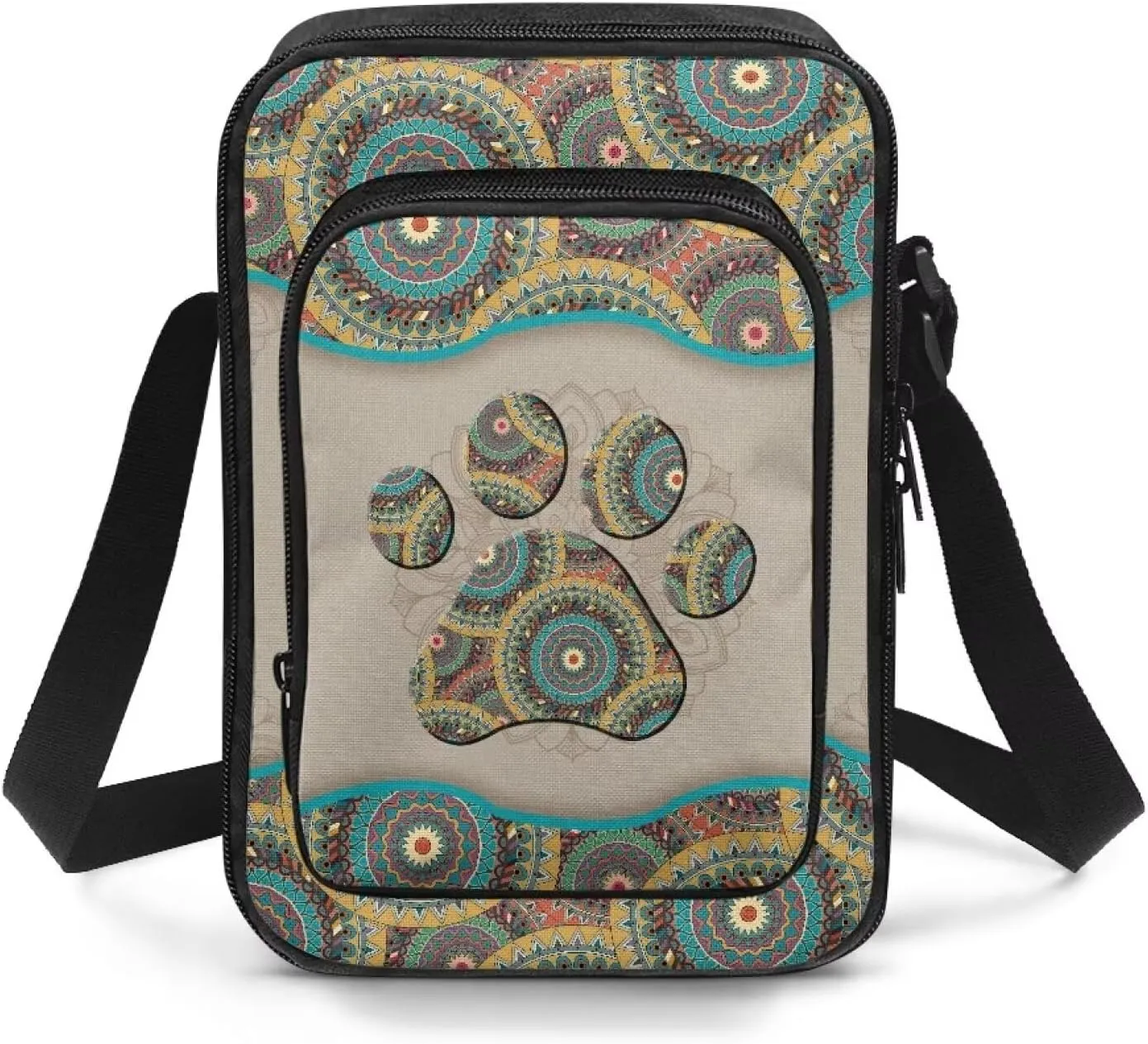 Crossbody Bag for Women Men Trendy Sling Purse with Adjustable Strap Casual Handbag Travel Shoulder Bag for Hiking