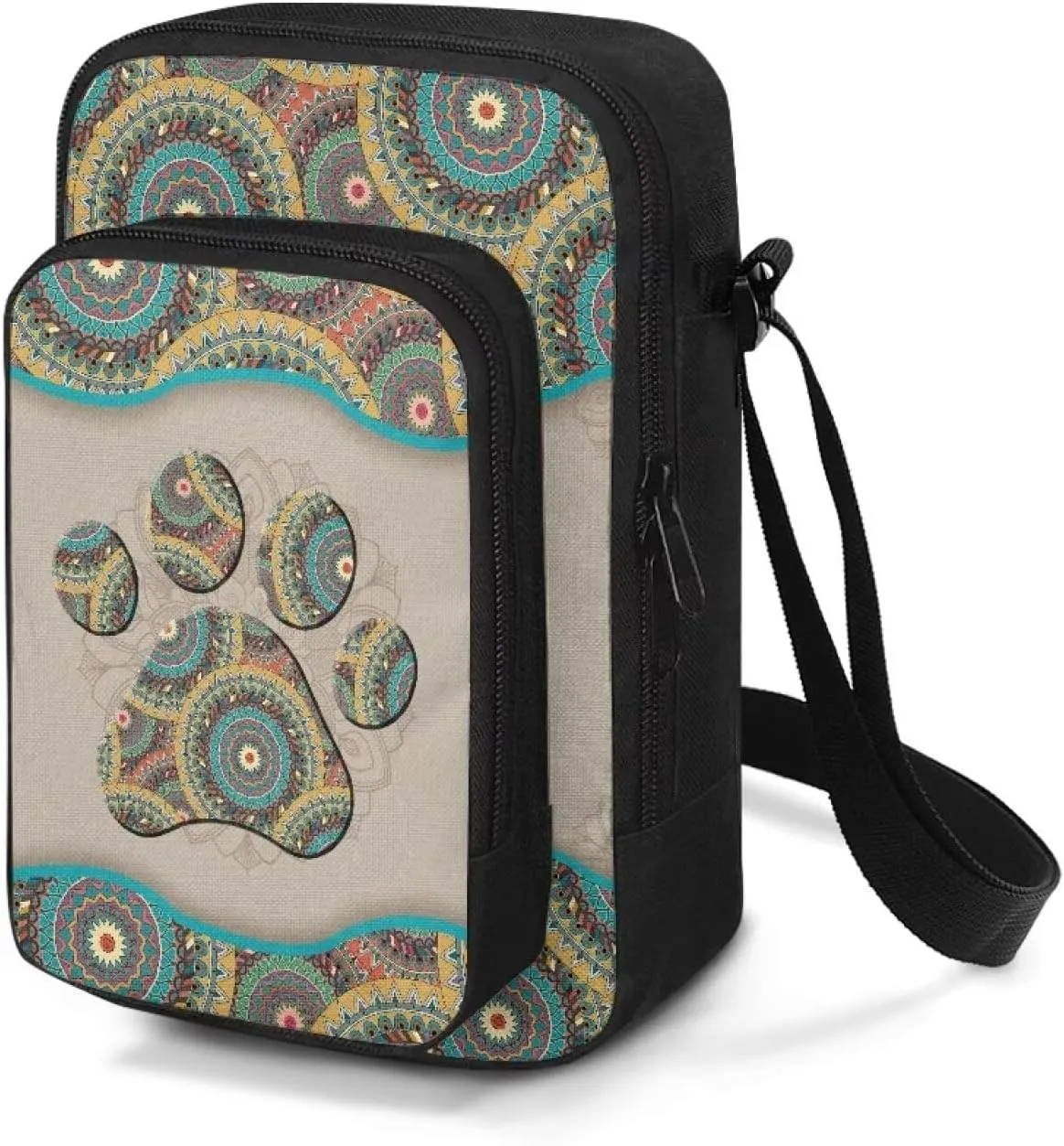 Crossbody Bag for Women Men Trendy Sling Purse with Adjustable Strap Casual Handbag Travel Shoulder Bag for Hiking