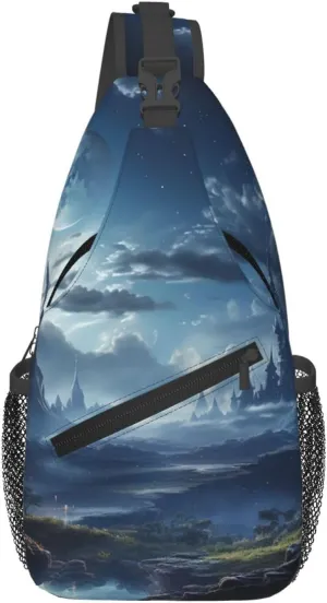 Crossbody Bags for Women Men Trendy Sling Bag Casual Chest Bag Mosaic Collage Shoulder Bag for Travel Sport