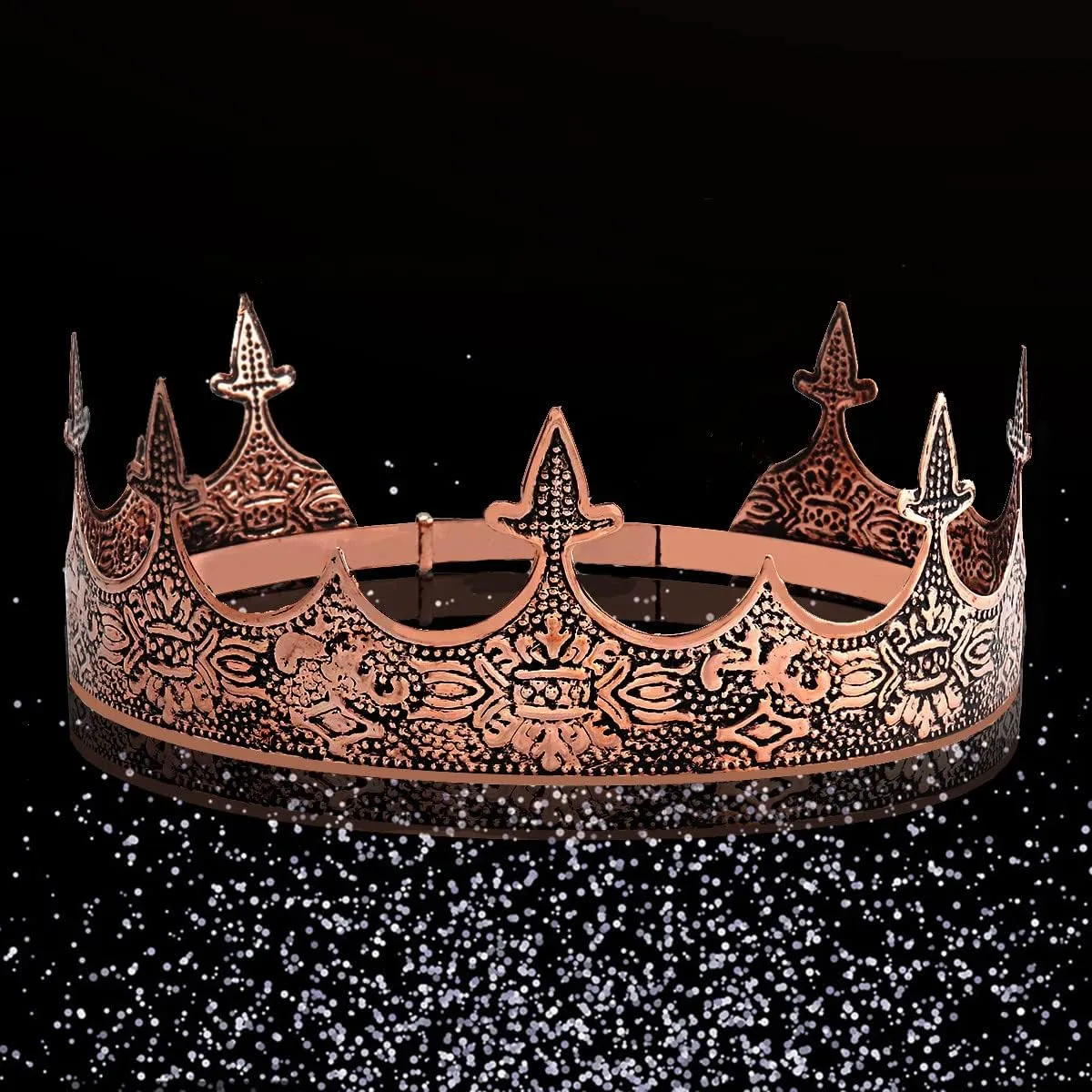 Crown Hair Jewelry Royal King Diadem Men Metal Big Tiaras For Wedding Prom Bridal Party Halloween Costume Christmas Gifts