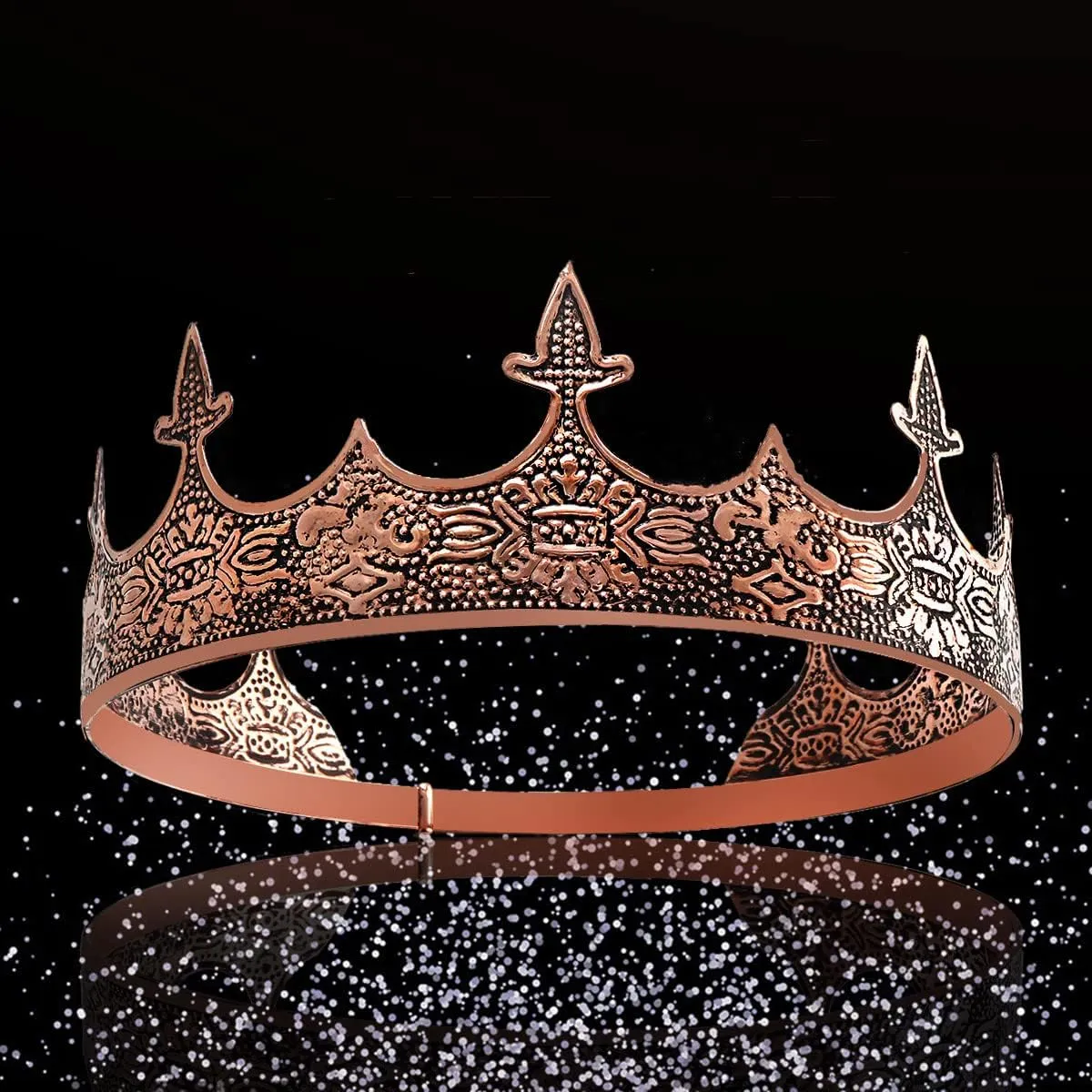 Crown Hair Jewelry Royal King Diadem Men Metal Big Tiaras For Wedding Prom Bridal Party Halloween Costume Christmas Gifts