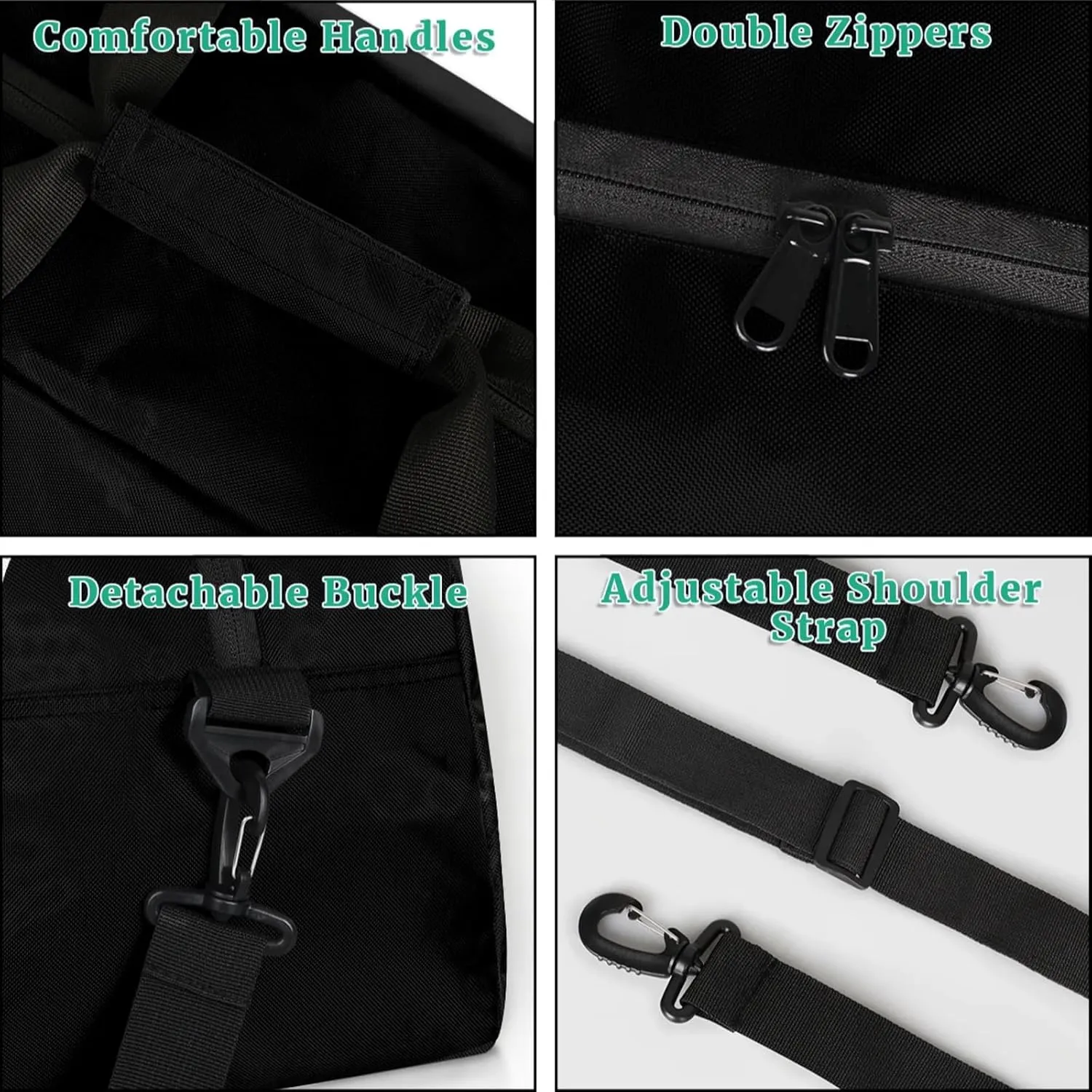 Custom Sports Duffel Bag Personalized Name Dance Gym Bag for Women Men Overnight Weekender Travel Duffel Bags Lightweight 18.9in, Pure Black