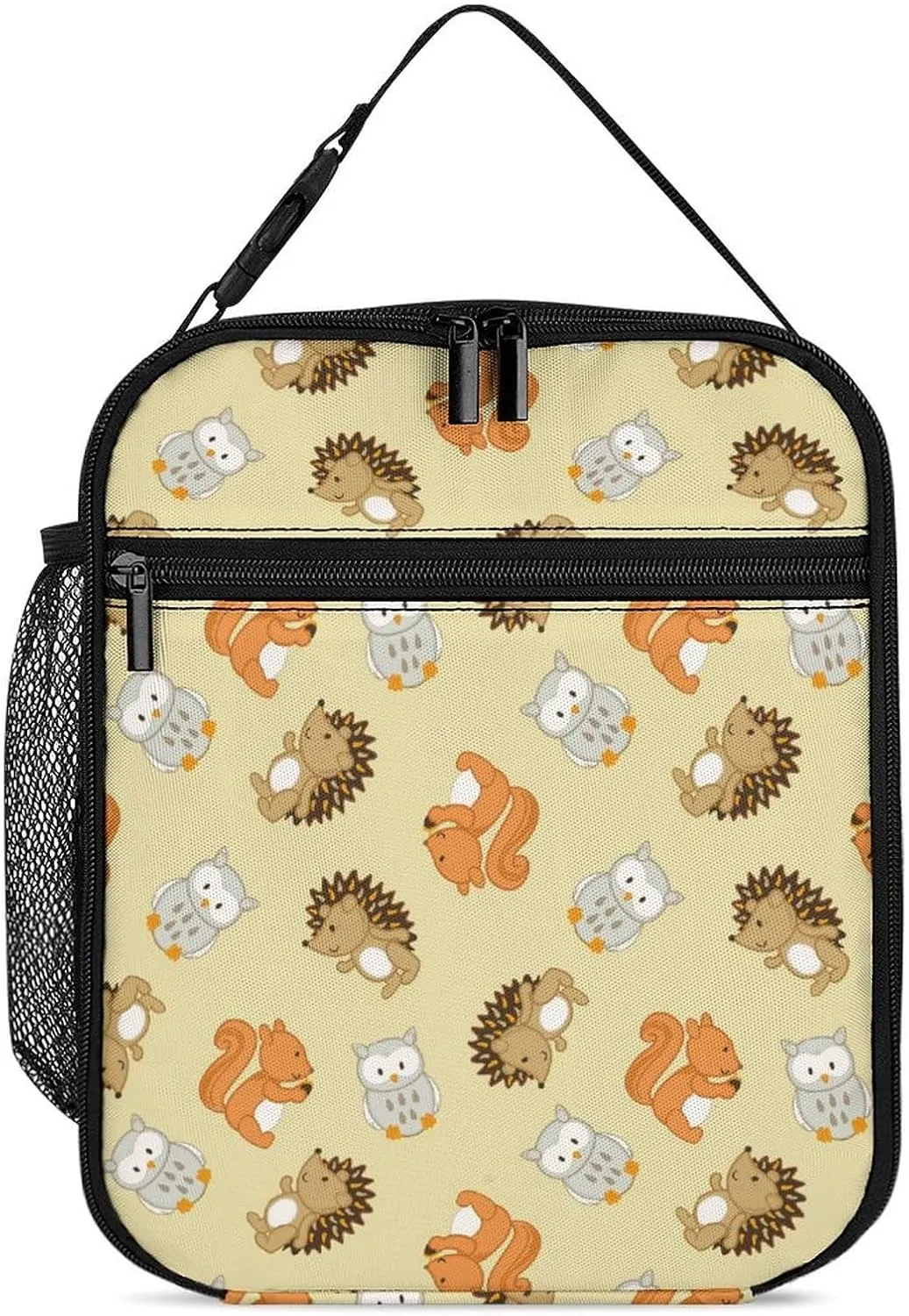 Cute Forest Animals Reusable Lunch Bag Insulated Portable Lunch Box Bag Leak Proof Dining Bag Lunch Box Container Tote Pattern112