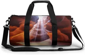 Cylindrical Gym Bag,Antelope Canyon Print Fitness Bag,sport Gym Bag,sports Fitness Handbag,sports Travel Duffel Bag
