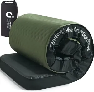 Cymula Camping Mattress 4 Ultra-Thick Self Inflating Sleeping Pad with Pump Sack with Memory Foam Sleeping Mat for Camping 4-Season,Travel,Car,Tent,Home(79"x52"x4" Double)