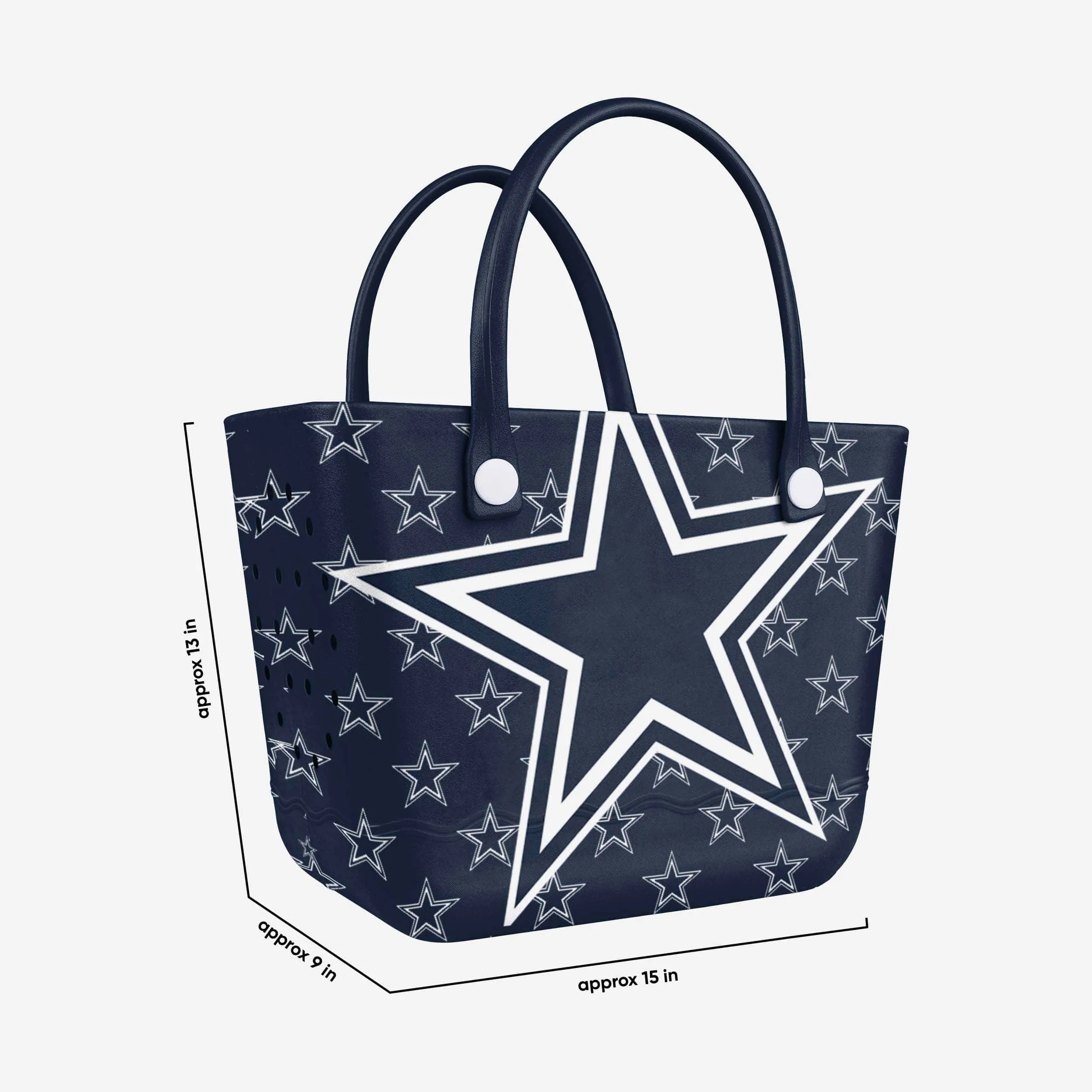 Dallas Cowboys Big Logo Mini Print Tailgate Tote Bag