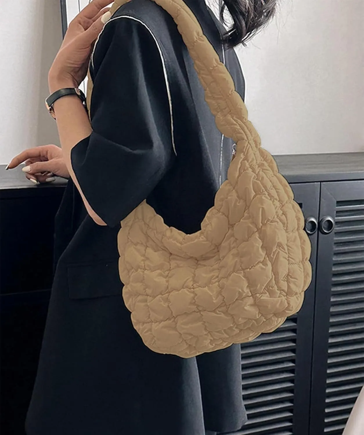 Darling Quilted Puffer Crossbody and Tote Bags for Women