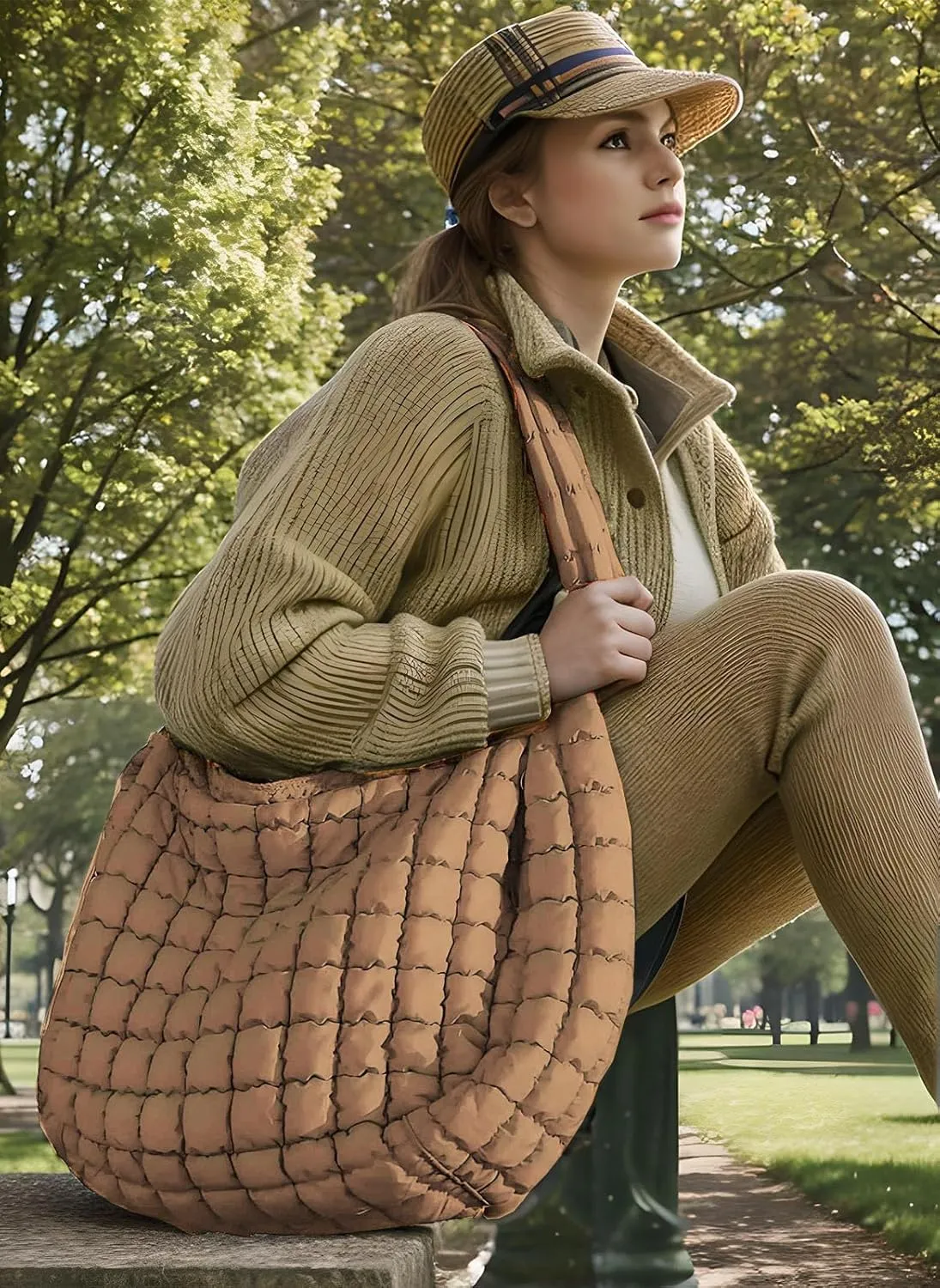 Darling Quilted Puffer Crossbody and Tote Bags for Women