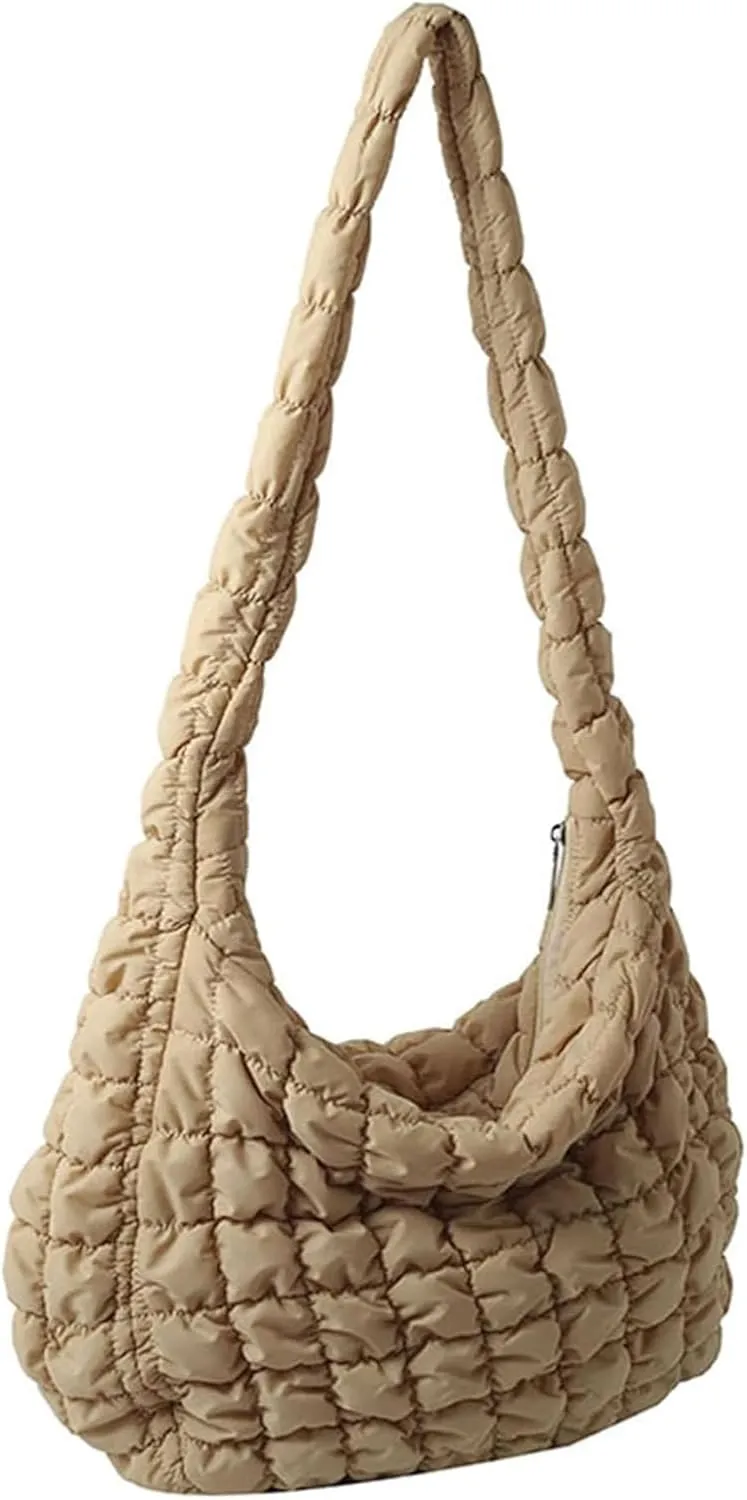 Darling Quilted Puffer Crossbody and Tote Bags for Women