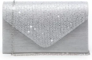 Dasein Ladies Frosted Satin Evening Clutch Purse Bag Crossbody Handbags Party Prom Wedding Envelope