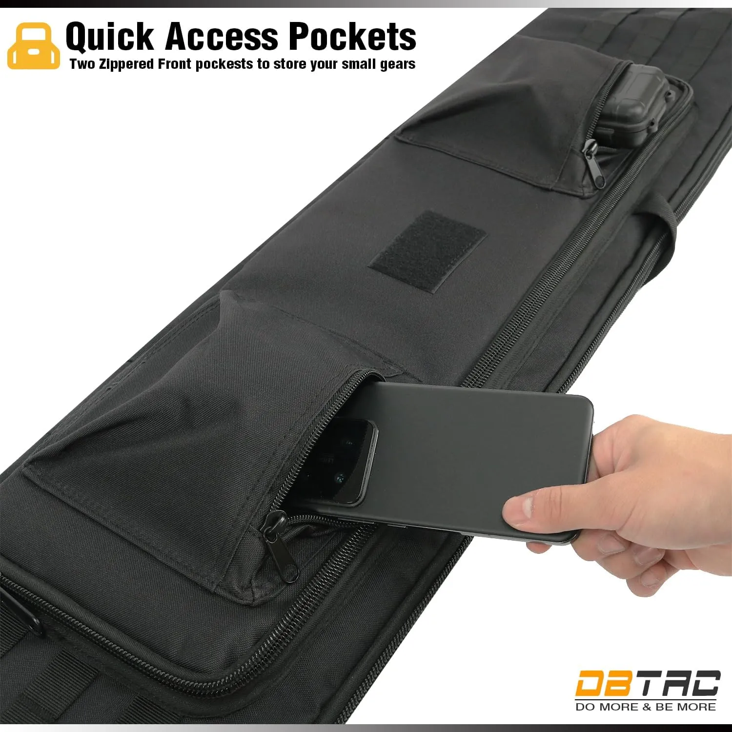 DBTAC Urban Minimalist Low Profile Single Long Rifle Bag Pistol Gun Case for Airsoft Range Shooting Outdoor Hunting | 37" 45"