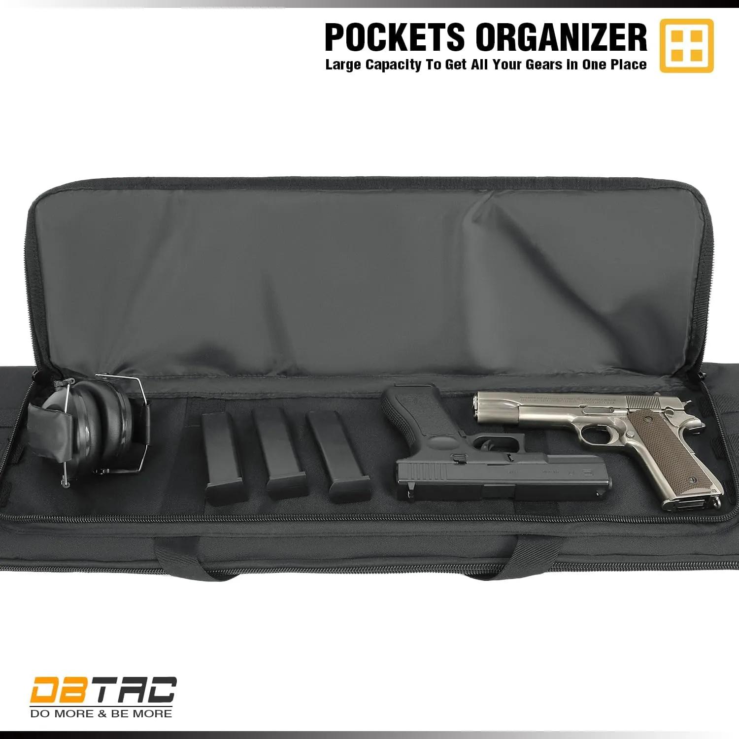 DBTAC Urban Minimalist Low Profile Single Long Rifle Bag Pistol Gun Case for Airsoft Range Shooting Outdoor Hunting | 37" 45"