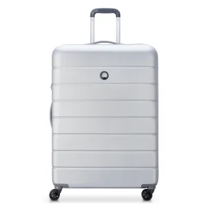 Delsey Lagos 71cm Hardcase Expandable 4 Double Wheel Check-In Luggage Trolley Case Silver - 00387082011W9